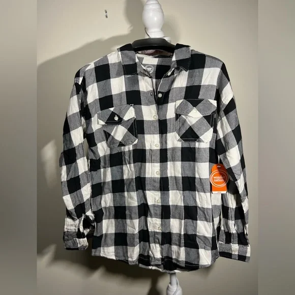 NWT LOT of 3 Plaid Flannel Wonder Nation Shirts - Picture 6 of 13